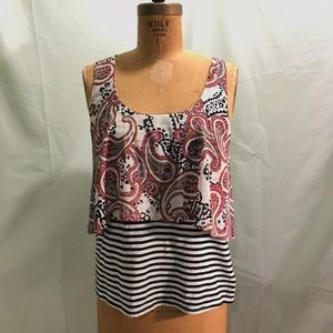 Anthropologie Meadow Rue Paisley tank top sz m
